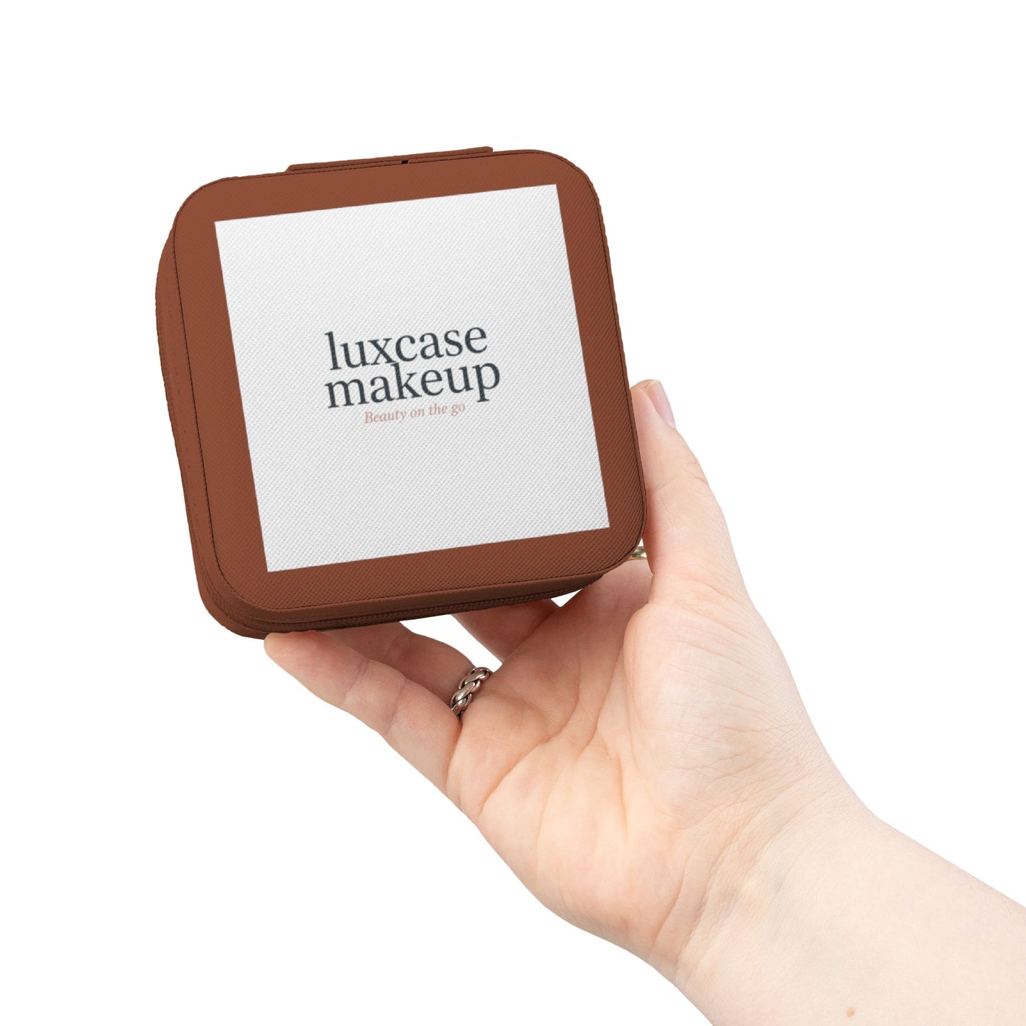 Jewelry Travel Case Pink Ring Slots & Earring