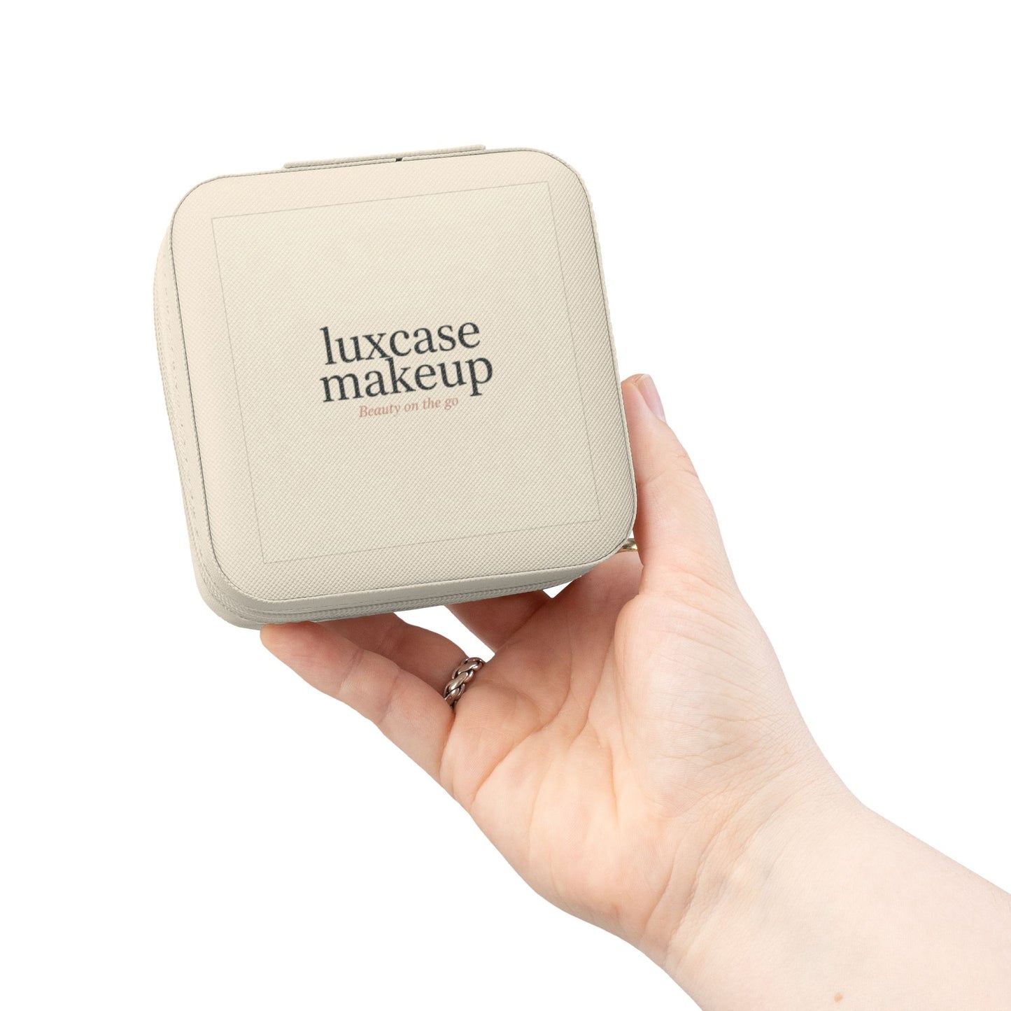 Jewelry Travel Case Pink Ring Slots & Earring